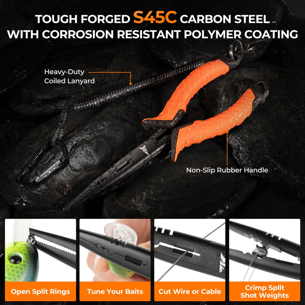 KastKing SteelStream Fishing Tool Kit features tough forged S45C carbon steel, 100% Authentic, available at Curat Cart in India.