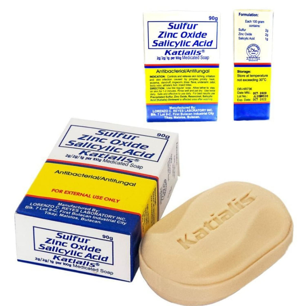 KATIALIS Sulfur Zinc Oxide Soap available in India. Order online for effective antibacterial and antifungal care.
