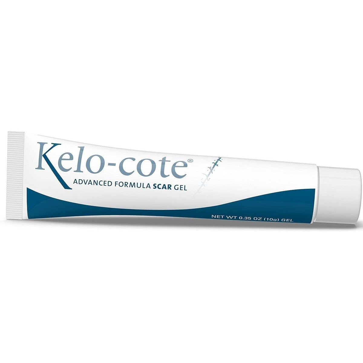 Kelo-cote Advanced Formula Scar Gel in original packaging, designed to reduce the appearance of scars effectively.