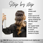 Professional styling spray for all-day hold. Available for order online. Perfect for smooth, sleek hair. Order now!