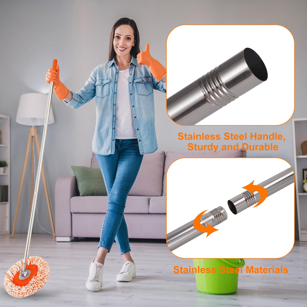 Keyloland Wall Mop features a durable stainless steel handle, ensuring strength and reliability. 100% Authentic, available at Curat Cart in India.