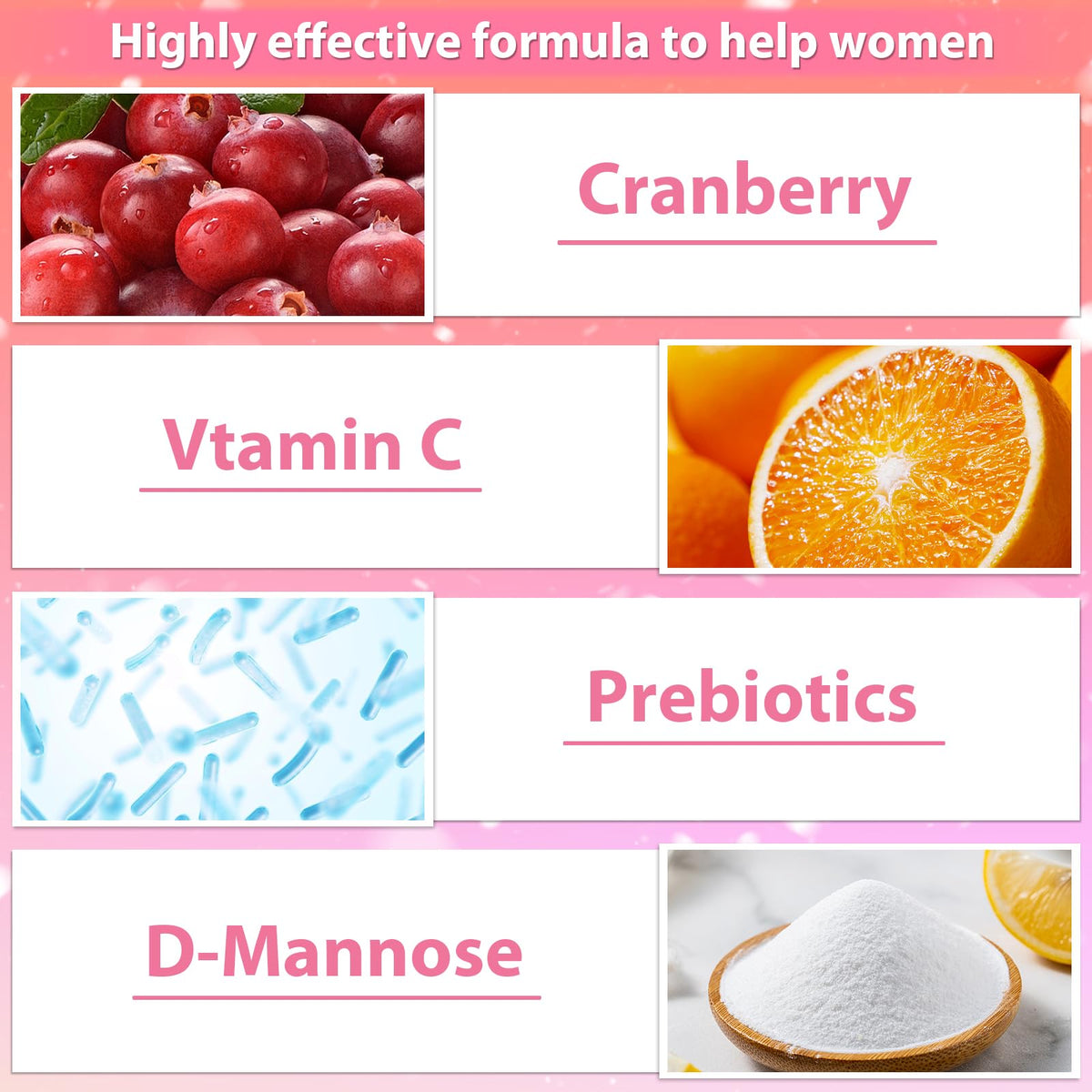 Discover KFG Women's Probiotic 100 Billion CFUs, enriched with cranberry, vitamin C, and prebiotics. Perfect for daily support. Available at Curat Cart.