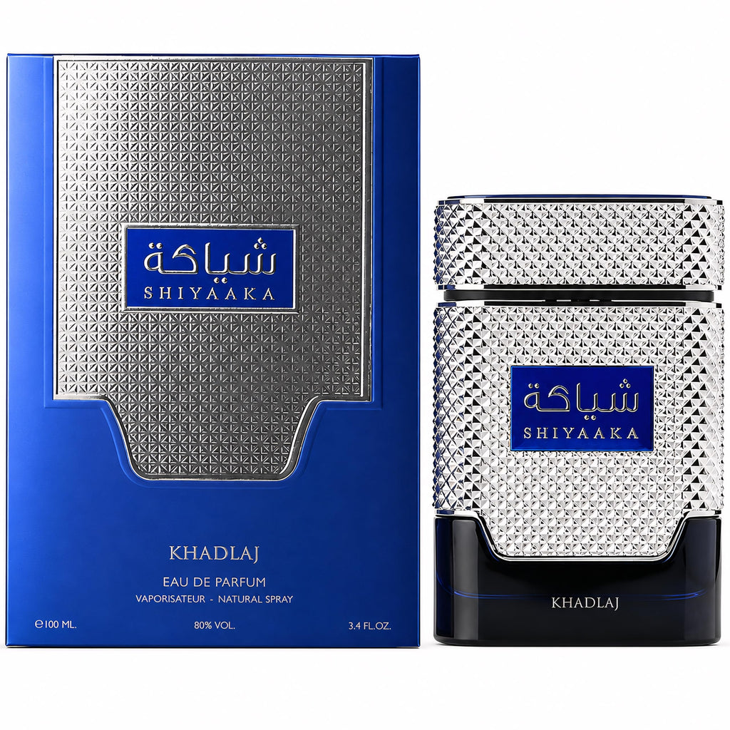Discover Khadlaj Shiyaaka Snow – a refreshing citrusy and woody fragrance. Available in India. Order online today!