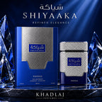 Khadlaj Shiyaaka Snow combines citrus and woody notes. Available in India. Order online to enjoy its refined elegance.