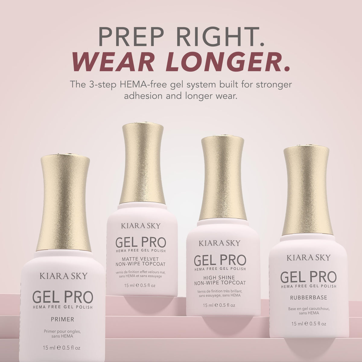 Discover KIARA SKY Rubber Base Gel, HEMA-free for better adhesion and durability. Available online for effortless ordering.