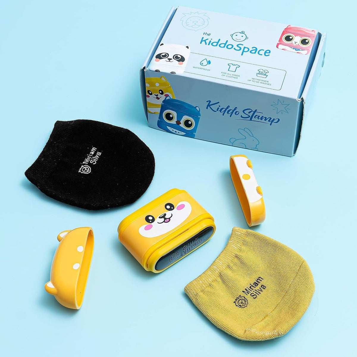 Discover the premium imported KiddoSpace Name Stamp for Clothing, perfect for personalizing kids' apparel. Available at Curat Cart.