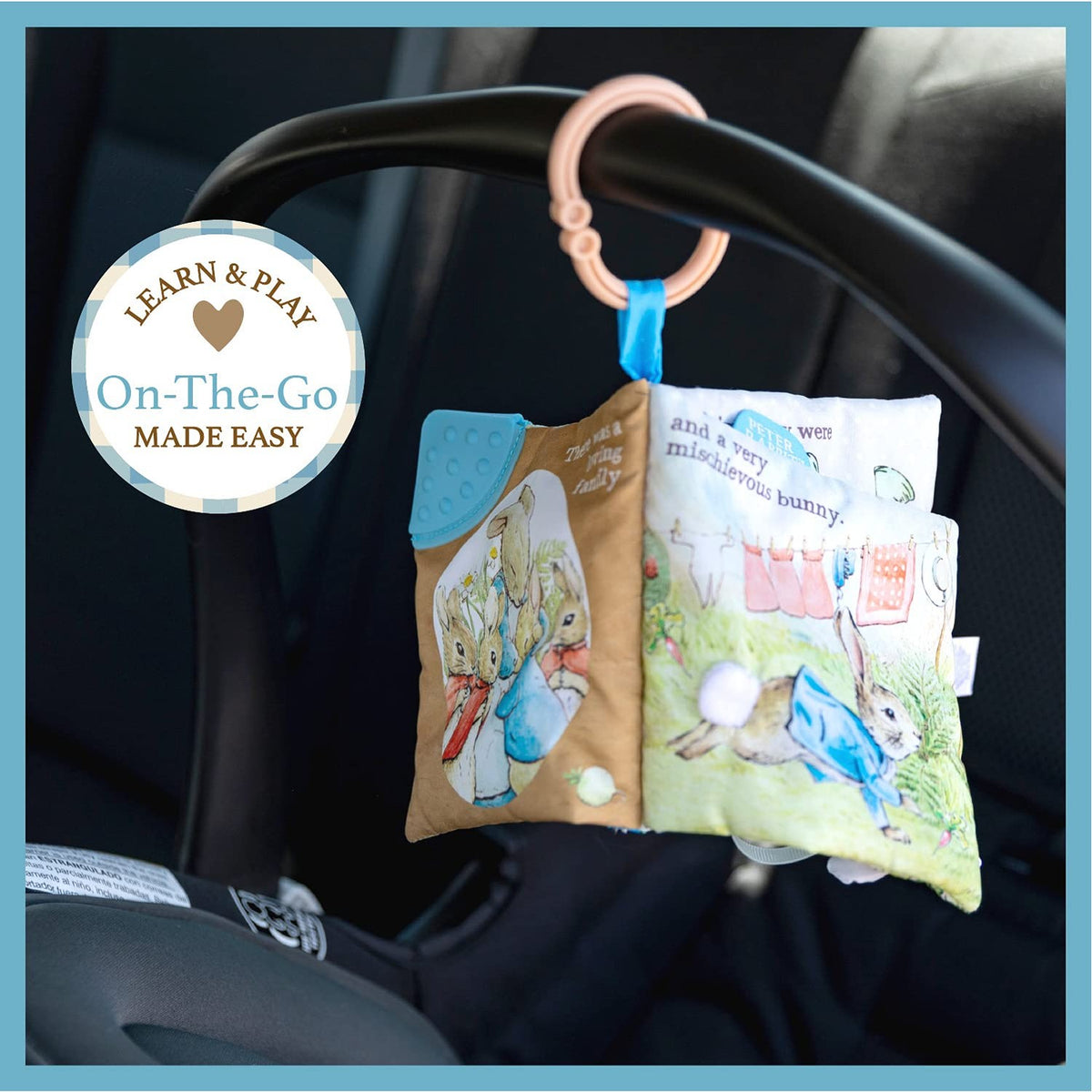 Discover the Peter Rabbit Soft Book, specially curated by Curat Cart, perfect for on-the-go learning and play for little ones.