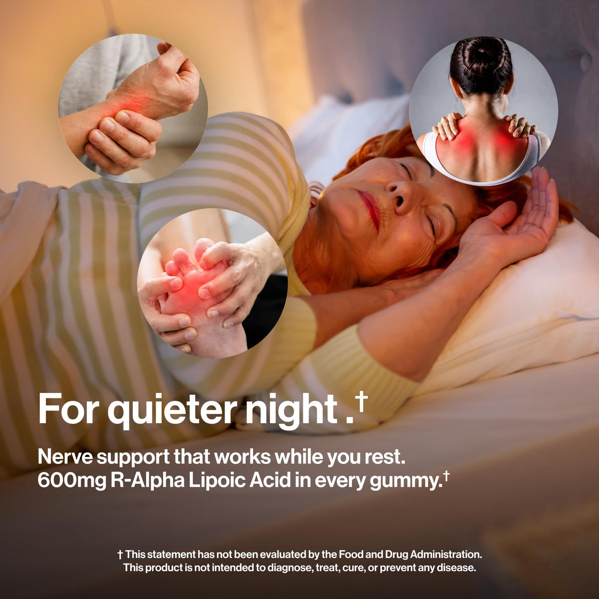 Curat Cart offers kindnature Alpha Lipoic Acid Gummies, promoting nerve support and restful nights with 600mg R-Alpha Lipoic Acid in every gummy.