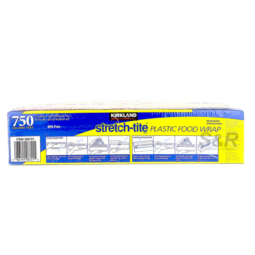 Kirkland Signature Plastic Food Wrap offers 750 square feet of reliable coverage, 100% Authentic and available at Curat Cart in India.