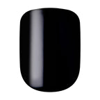 Sleek black press-on nail from Kiss Impress. No glue needed, easy application for a flawless manicure look.