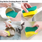 Eco Non-scratch Kitchen Cleaning Sponge, perfect for safe scrubbing. 100% Authentic, available at Curat Cart in India.