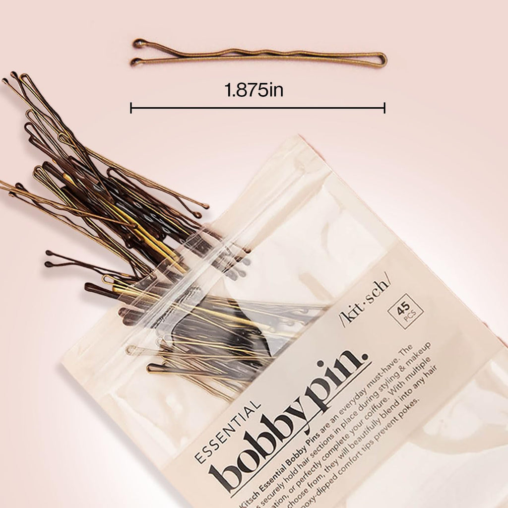 Essential bobby pins in assorted colors, perfect for blonde hair, premium imported for everyday styling needs.