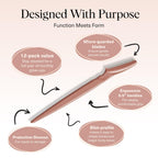 Kitsch Dermaplane Razor for Women - Side Profile & Box Packaging | original imported packaging available on Curat Cart India