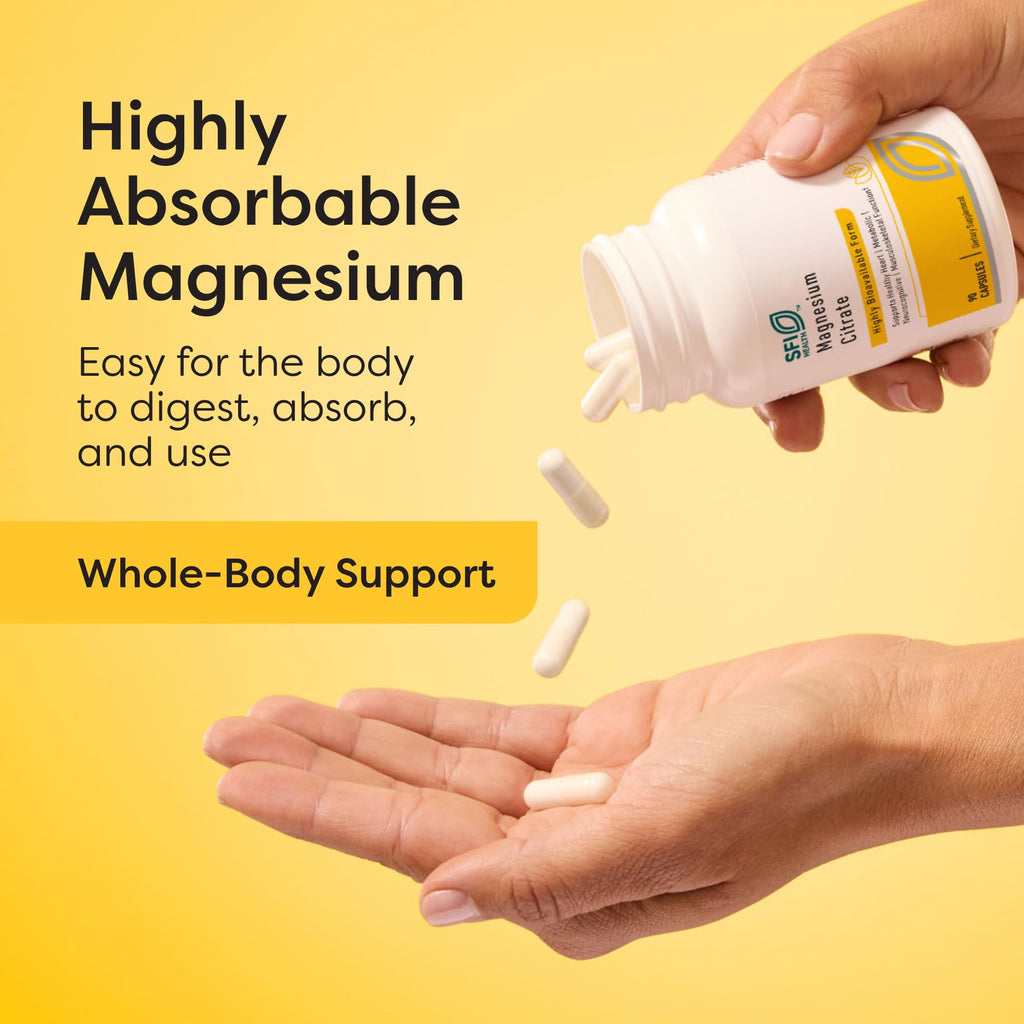 Klaire Labs Magnesium Citrate Supplement promotes whole-body support, 100% Authentic and available in India at Curat Cart.