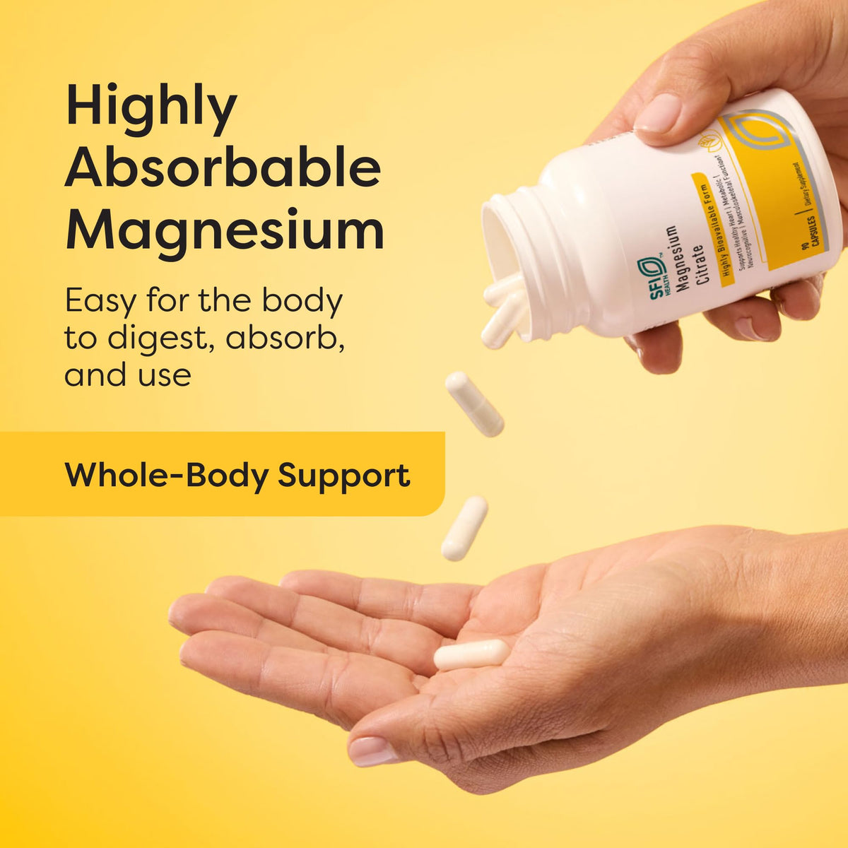 Klaire Labs Magnesium Citrate Supplement promotes whole-body support, 100% Authentic and available in India at Curat Cart.