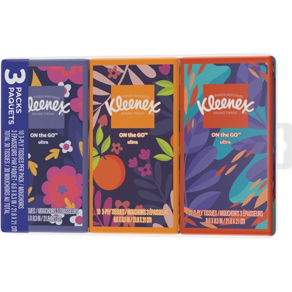 Discover KLEENEX Facial Tissue, a premium import from Curat Cart. Perfect for on-the-go use, these ultra-soft packs blend style and convenience.