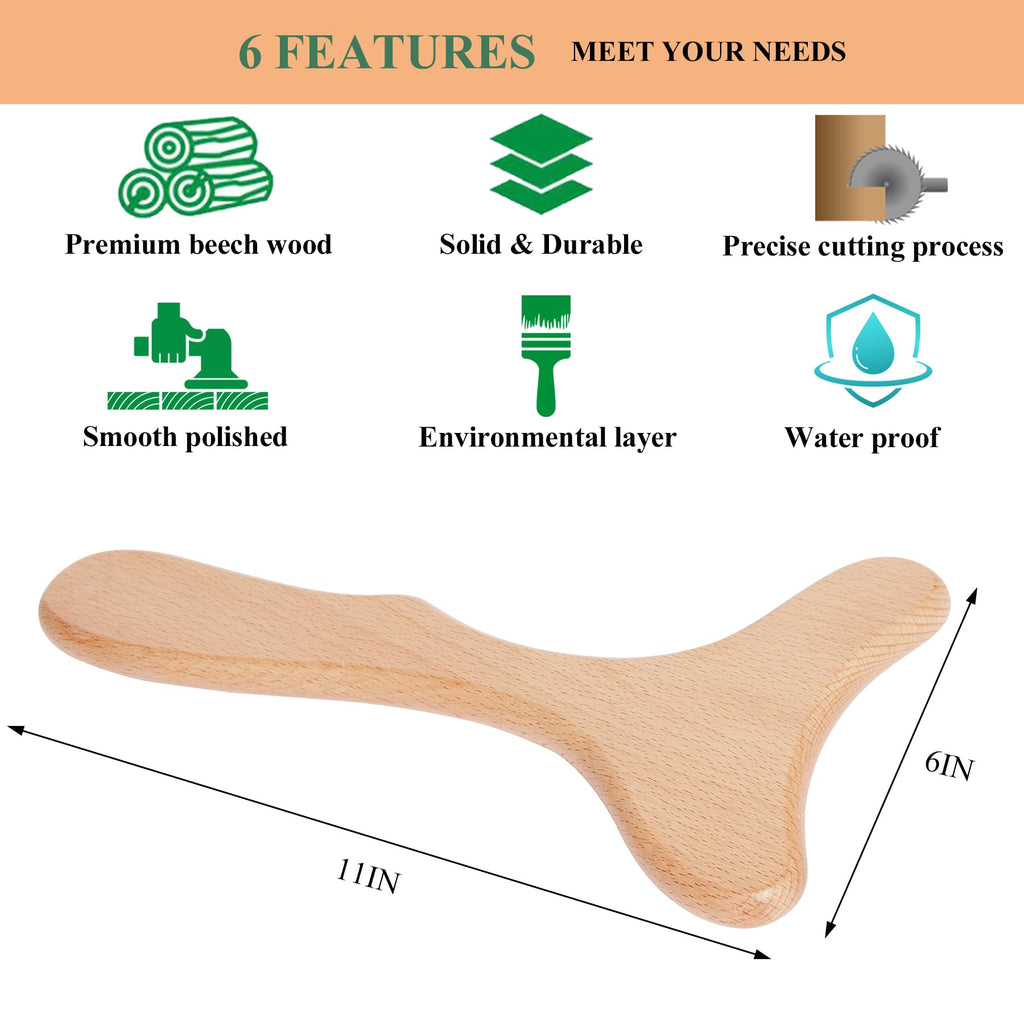 Discover the Komogir Wood Therapy Massage Tool, crafted from premium beech wood. 100% Authentic and available in India at Curat Cart.