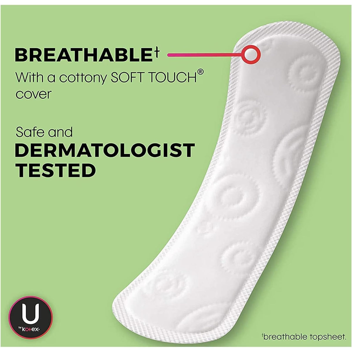 Kotex Natural Balance Liners offer breathable comfort with a soft touch cover, perfect for daily use. Available at Curat Cart.