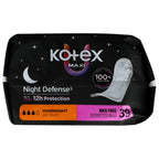 Kotex Overnight Maxi Pads offer premium import quality with Night Defense for up to 12 hours of leak-free protection. Available at Curat Cart.
