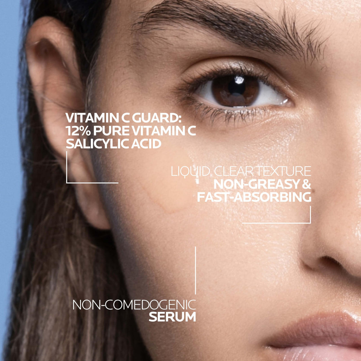 La Roche-Posay Vitamin C Face Serum features a clear, fast-absorbing texture, perfect for daily use. Available at Curat Cart.