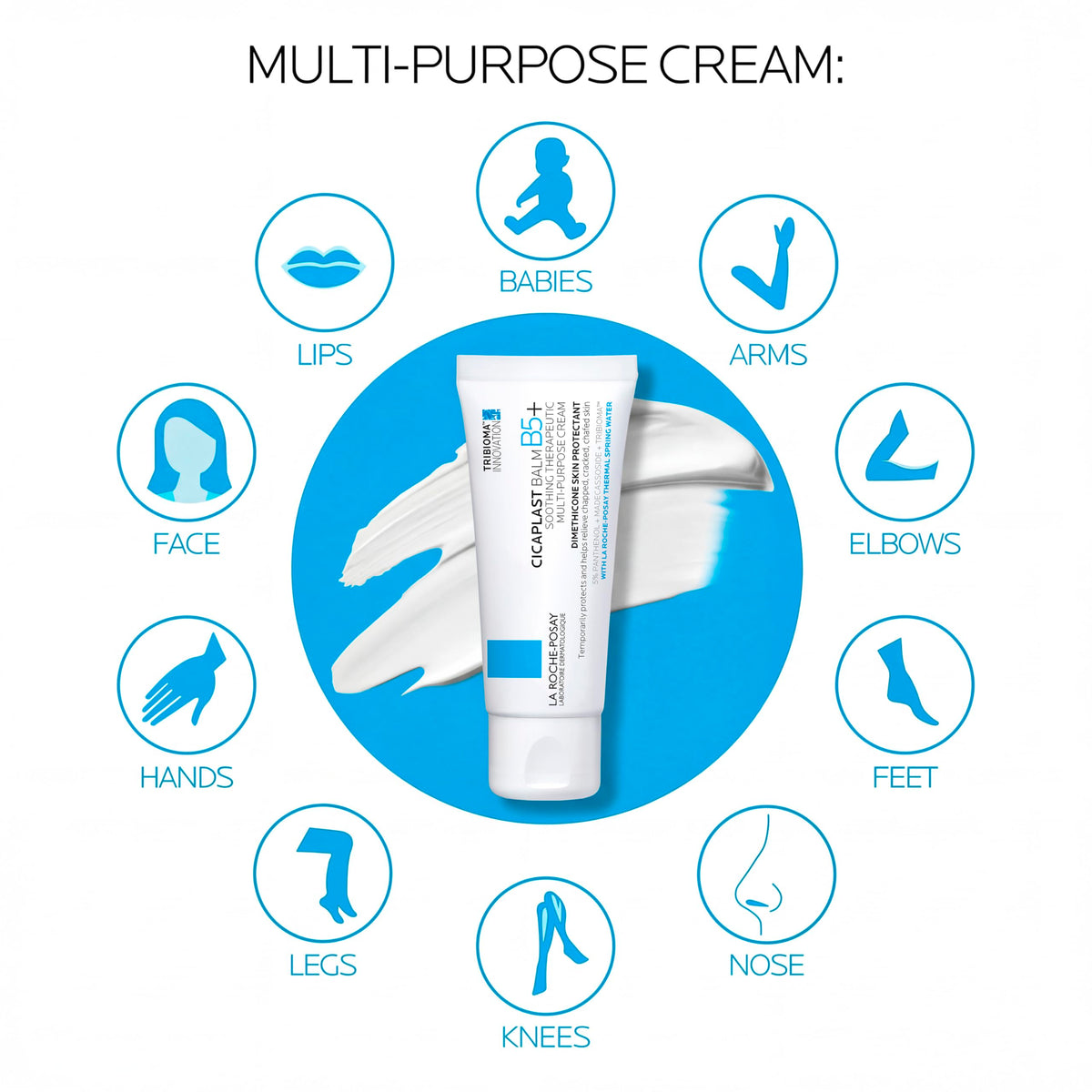 La Roche-Posay Cicaplast Balm in original packaging, ideal for soothing and repairing skin for all ages and body parts.