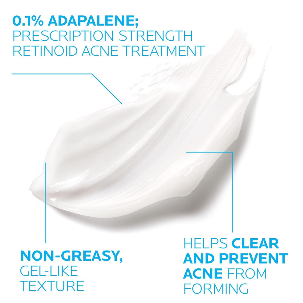 Premium imported La Roche-Posay Effaclar Adapalene Gel, a non-greasy retinoid treatment to clear and prevent acne.