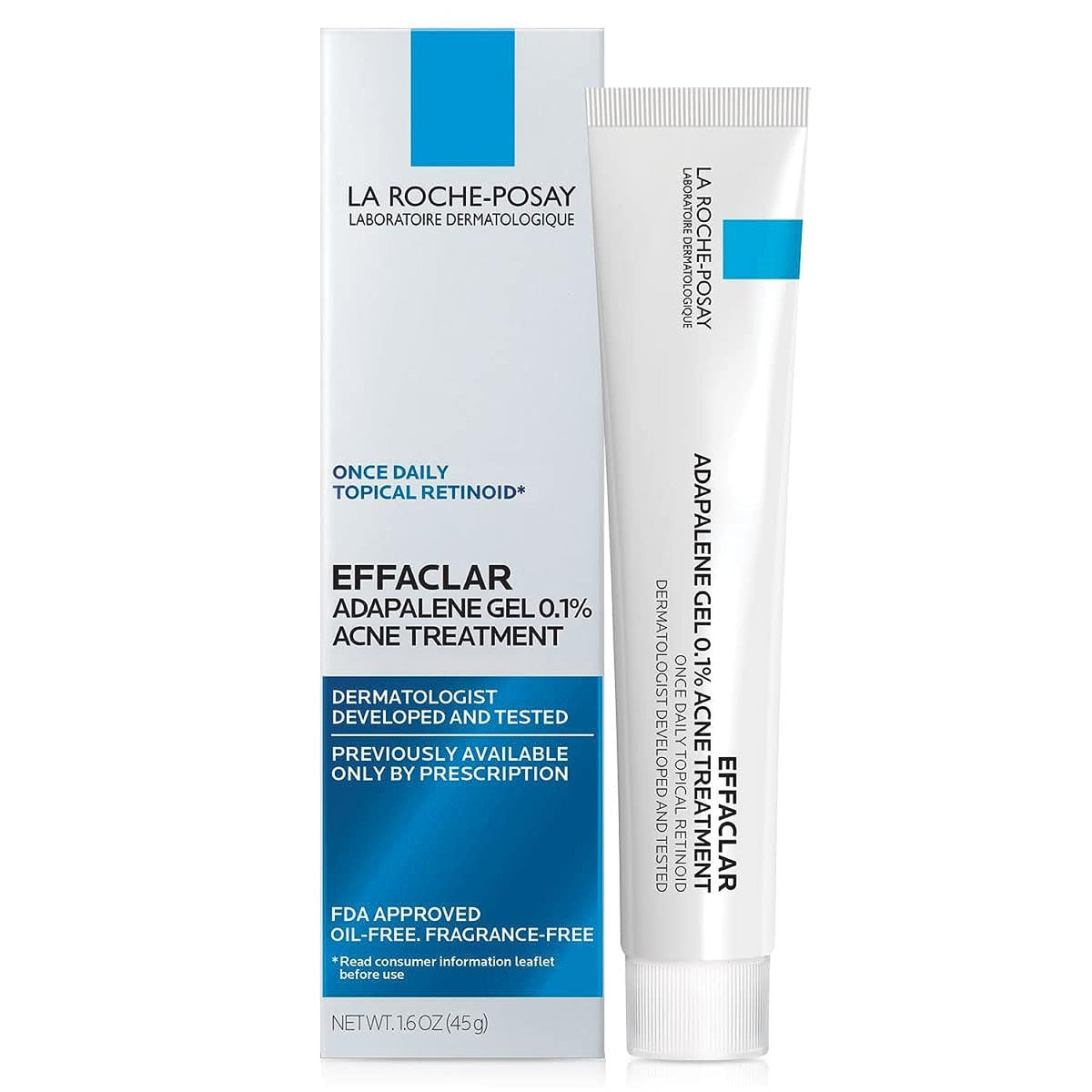 Discover authentic La Roche-Posay Effaclar Adapalene Gel, a dermatologist-tested acne treatment for clear skin.
