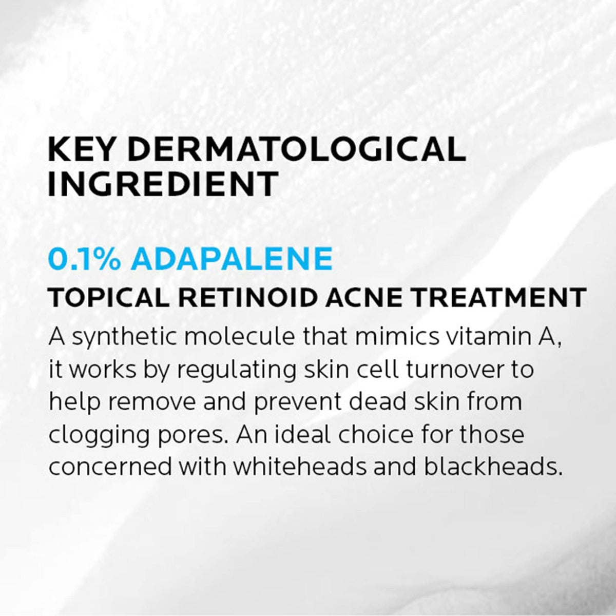 La Roche-Posay Effaclar Adapalene Gel ingredient details, verified by CuratCart for effective acne treatment.