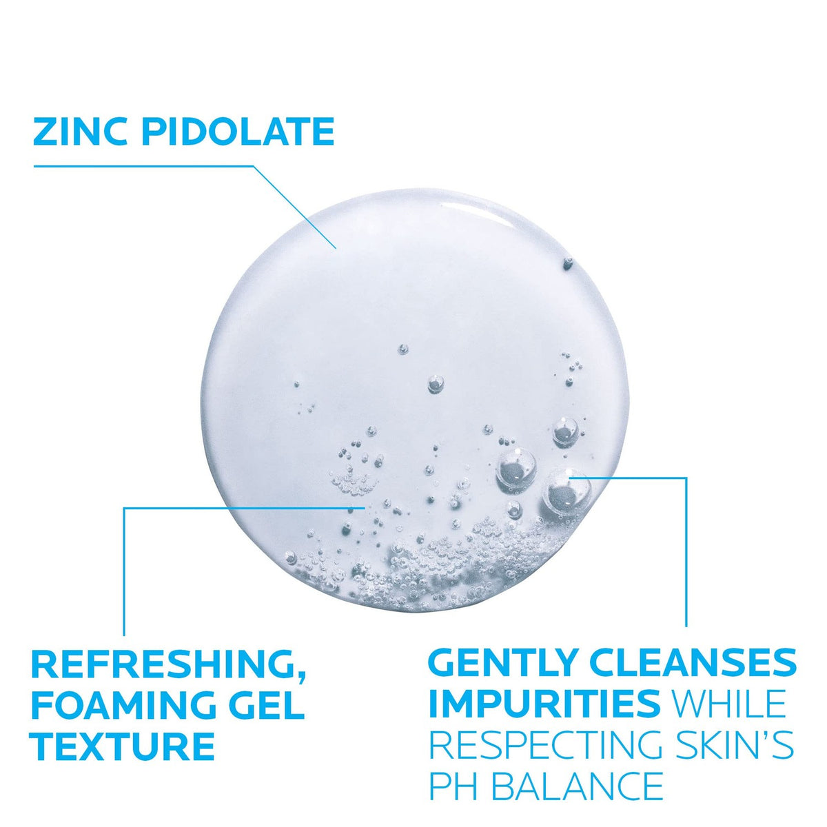 La Roche-Posay Effaclar Gel Cleanser offers a refreshing gel texture, gently cleansing impurities. Verified by CuratCart.