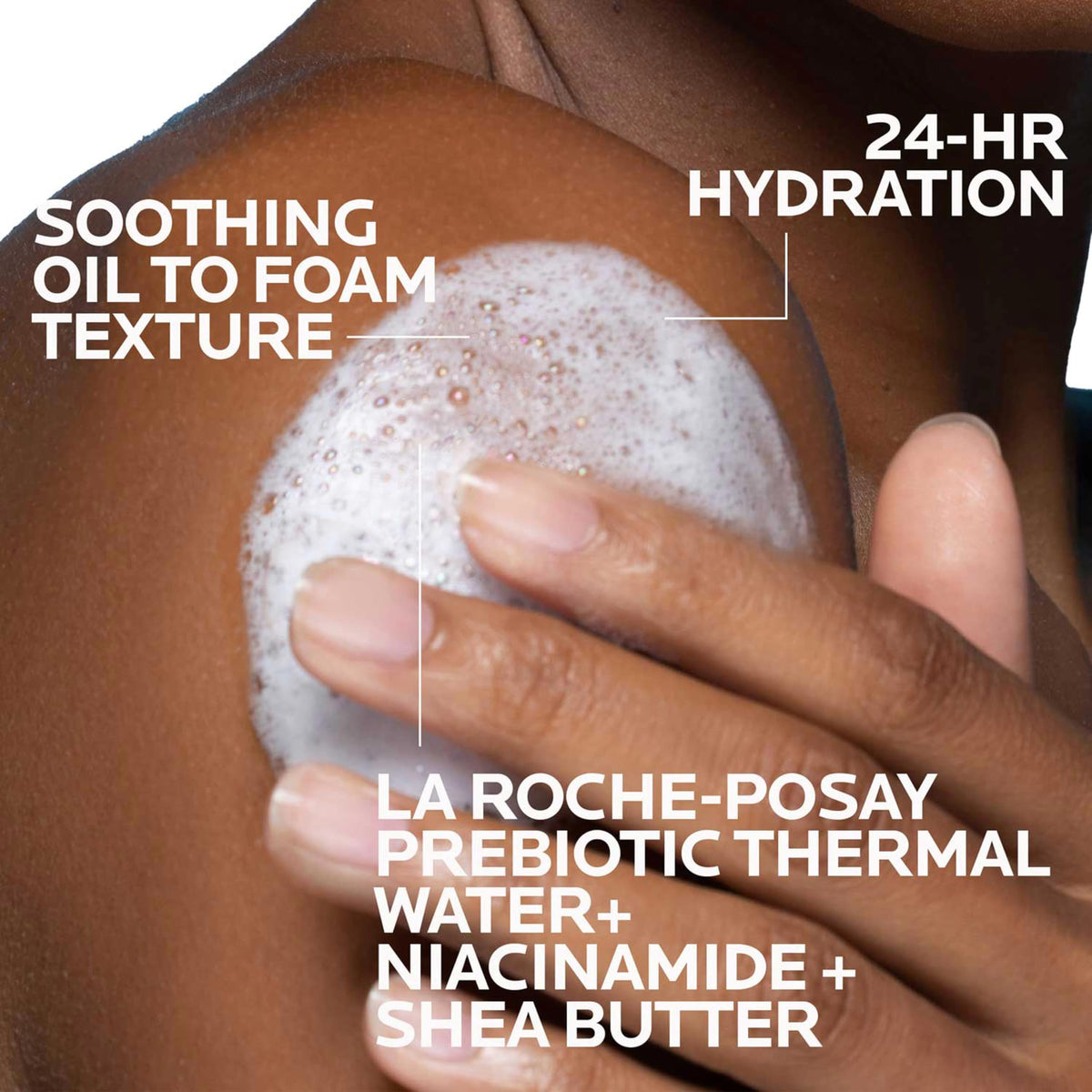 Experience 24-hour hydration with La Roche-Posay Lipikar AP+ Cleansing Oil, verified by CuratCart for quality assurance.
