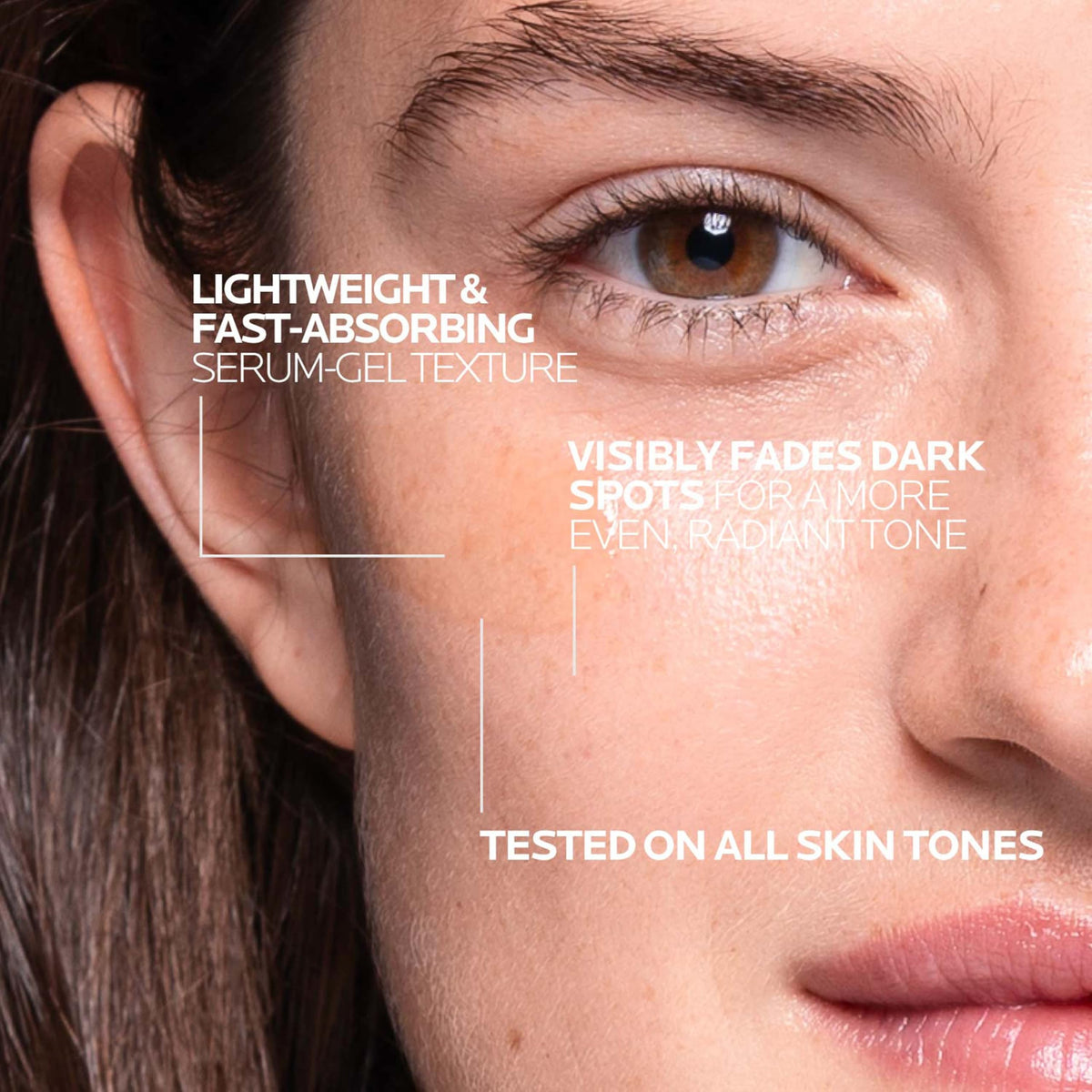 Premium imported La Roche-Posay Mela B3 Serum, tested for all skin tones, visibly fades dark spots for a radiant complexion.