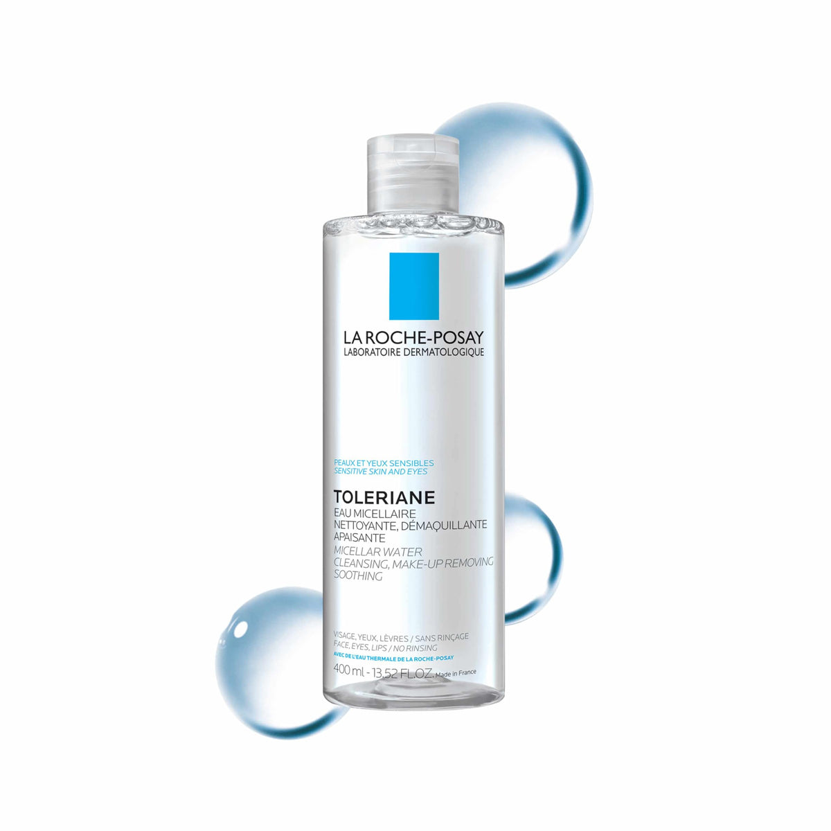 Premium imported La Roche-Posay Micellar Water, a soothing cleanser for sensitive skin, perfect for makeup removal.