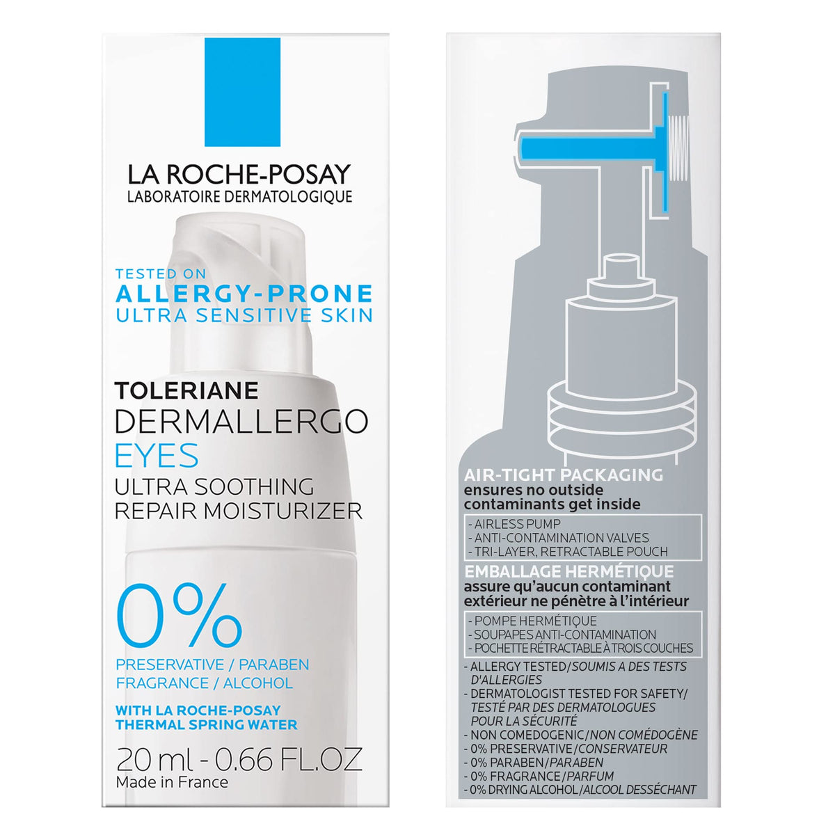 Order La Roche-Posay Toleriane Eye Cream online in India. Ideal for ultra-sensitive skin, preservative-free formula.
