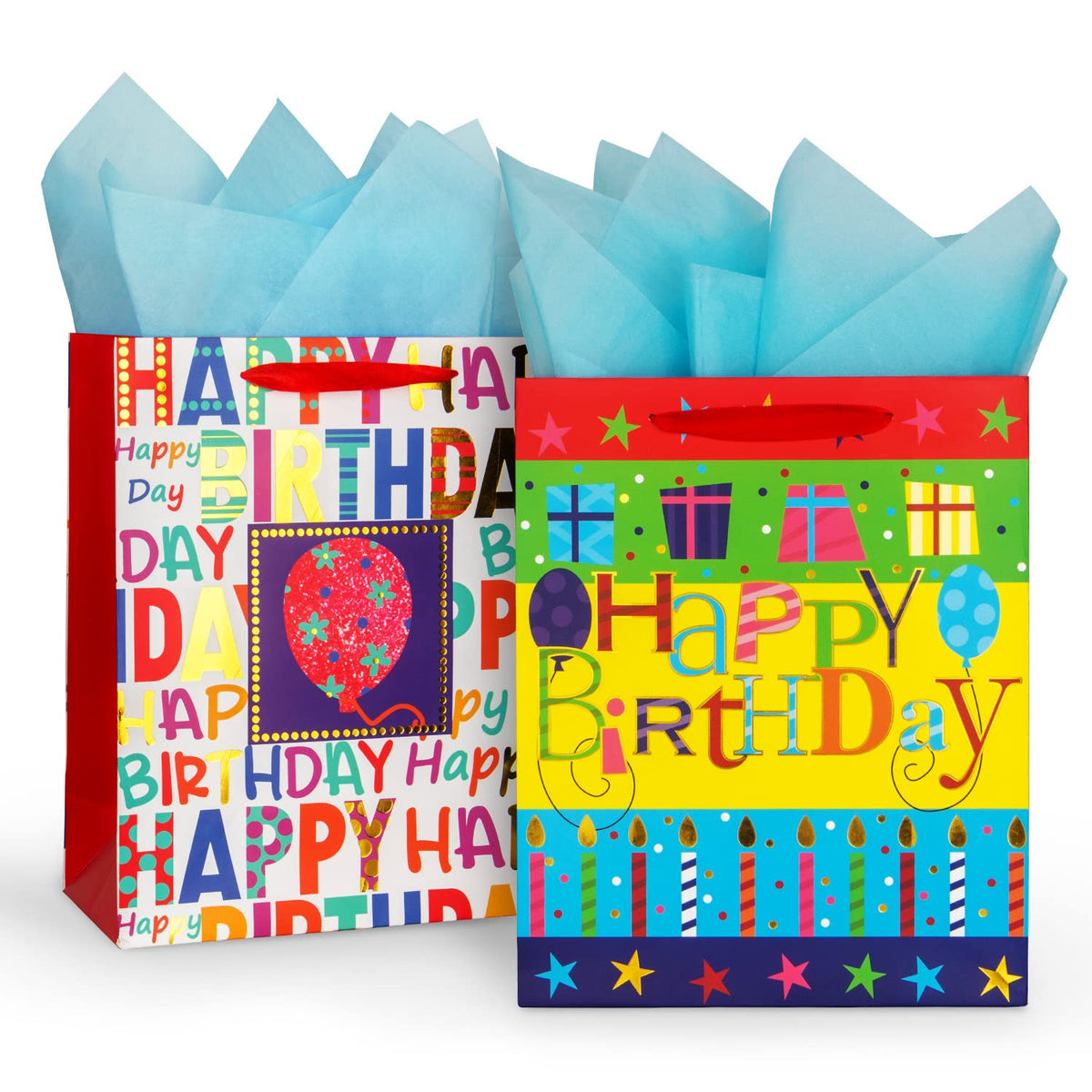 Celebrate with Laidans Happy Birthday Gift Bags, a premium import from Curat Cart, perfect for any birthday occasion.