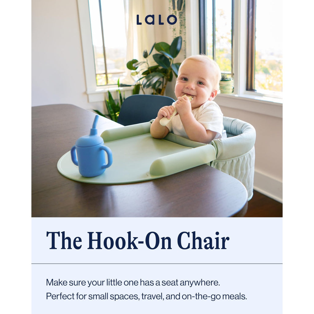 The Lalo Hook-On Chair offers a secure seat for children, perfect for travel and small spaces. Available in India at Curat Cart.