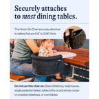 Discover the exclusive Lalo Hook-On Chair, designed for secure attachment to most dining tables, curated by Curat Cart.