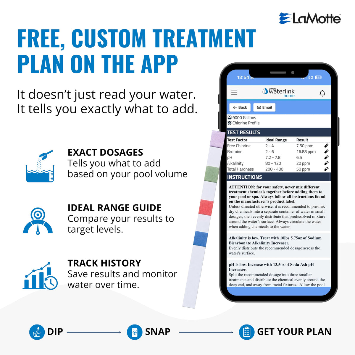 Discover the Lamotte Insta-Test 4 Plus Testing, a premium import for precise water testing. Available at Curat Cart.
