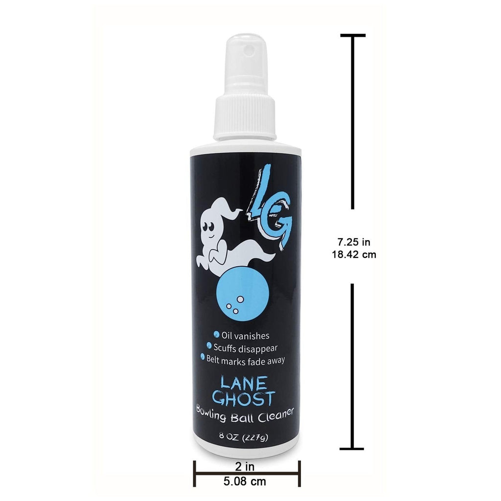 Lane Ghost Bowling Ball Cleaner ensures oil vanishes and scuffs disappear, perfect for maintaining your bowling gear. Available at Curat Cart.