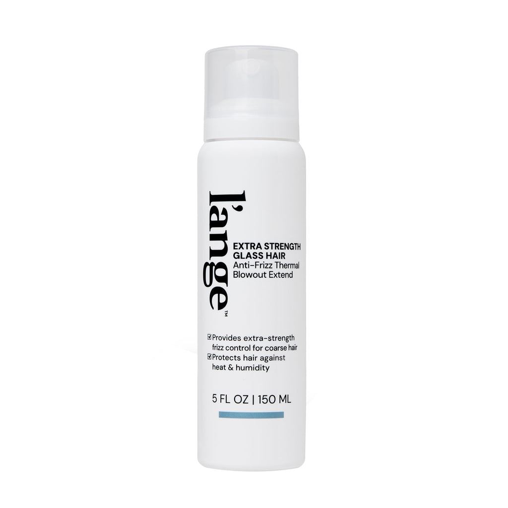 L'ANGE HAIR Extra Strength Hair Spray offers premium imported anti-frizz protection for coarse hair. Available at Curat Cart.