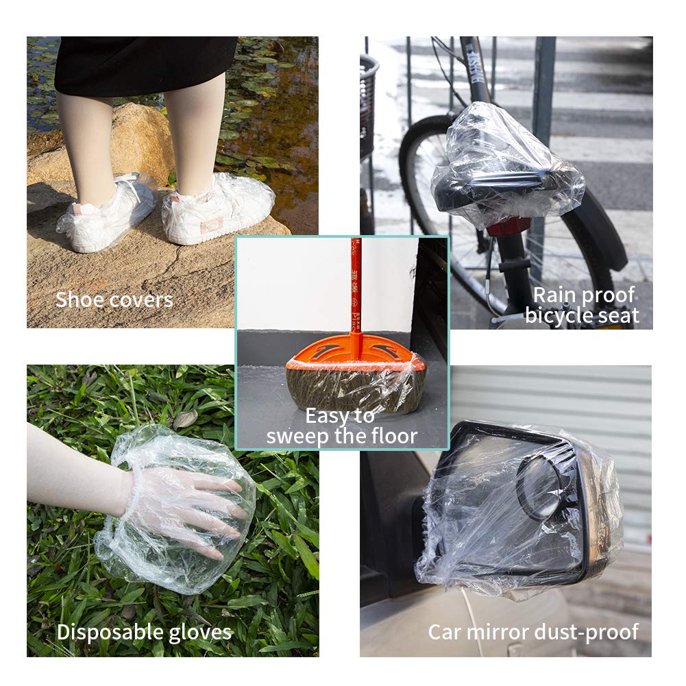 Premium imported larger disposable shower caps, perfect for versatile use in protecting shoes, bicycles, and more.
