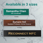 Custom Engraved Name Plates in three sizes with high-quality finishes, available at Curat Cart. Perfect for personal or professional use.