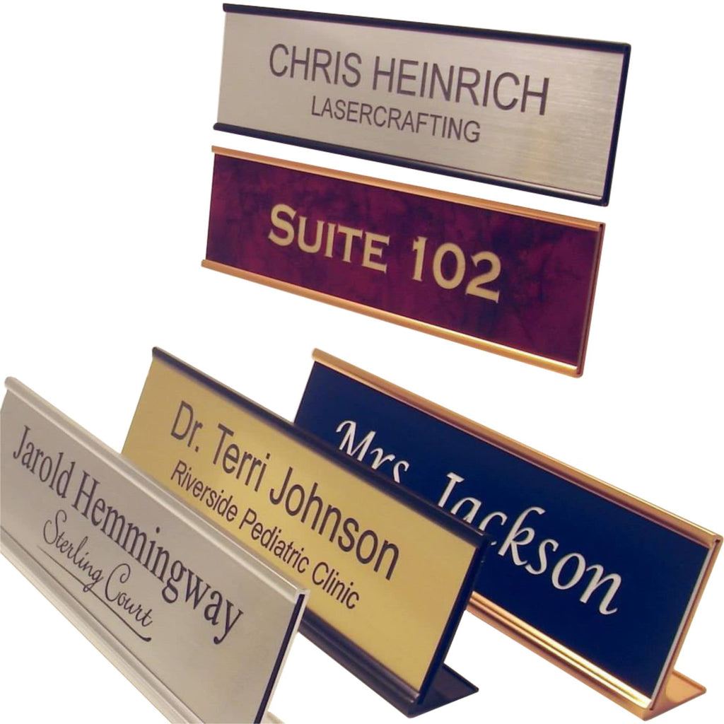 Elevate your space with premium imported custom engraved name plates from Curat Cart, perfect for any professional setting.