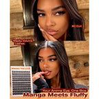 Enhance your look with the Fluffy 100D Thick Eyelash Clusters Kit. Verified by CuratCart for quality assurance.