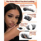 Fluffy lash clusters with ultra-thin band for a professional look. Verified by CuratCart for trust and quality.