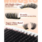 Explore our Lash Clusters Kit featuring 100D thick, fluffy lashes. Available for easy online ordering. Perfect for effortless glam!