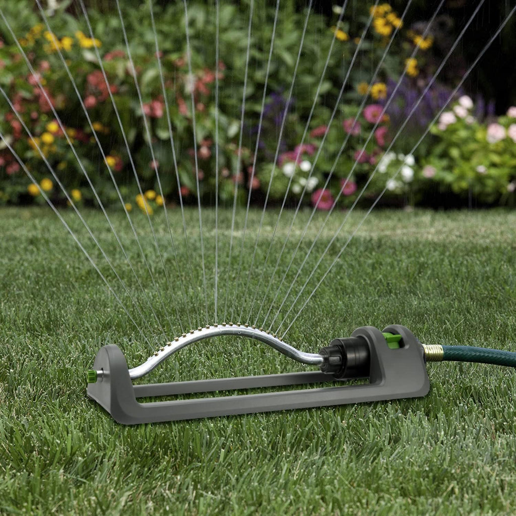 Premium imported Brass Nozzle Oscillating Sprinkler from Curat Cart, designed for efficient watering in your garden. Perfect for lush lawns.