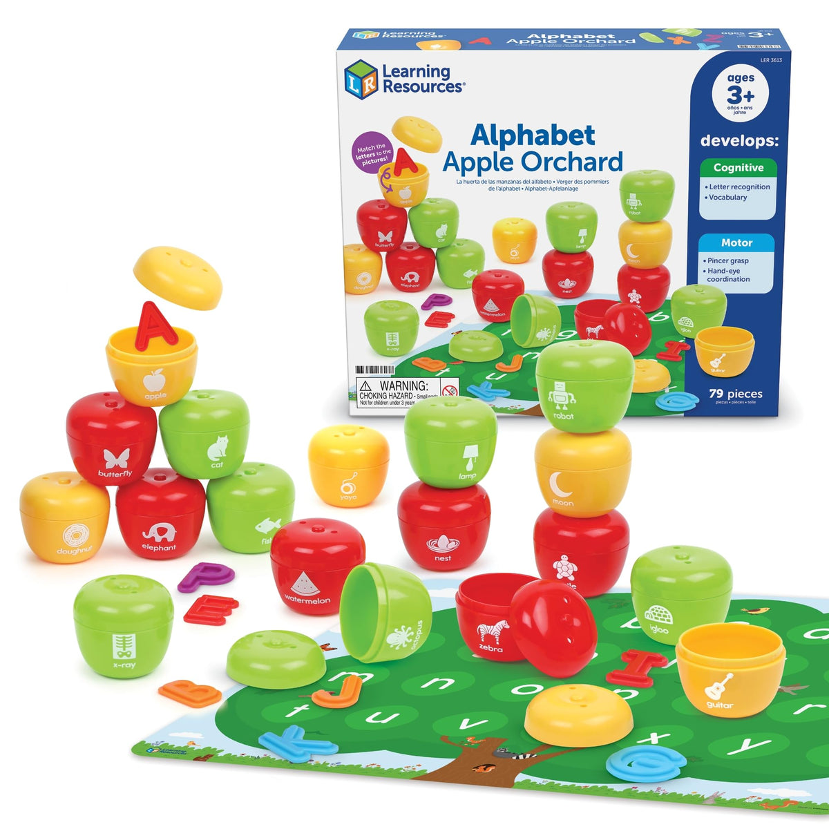 Discover the premium imported Alphabet Apple Orchard from Curat Cart, featuring vibrant pieces for cognitive development and fun learning.