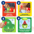 Explore the Alphabet Apple Orchard, specially curated by Curat Cart, for an interactive learning experience with letters and sounds.