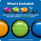 Engage learning with Learning Resources Answer Buzzers, featuring 4 vibrant colors and unique sounds. 100% Authentic, Available in India at Curat Cart.