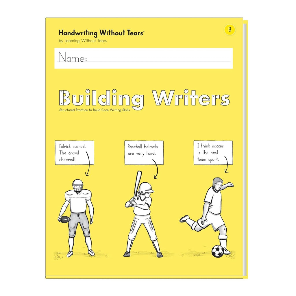 Premium import 'Learning Without Tears Building Writers' enhances writing skills with engaging activities. Available at Curat Cart.